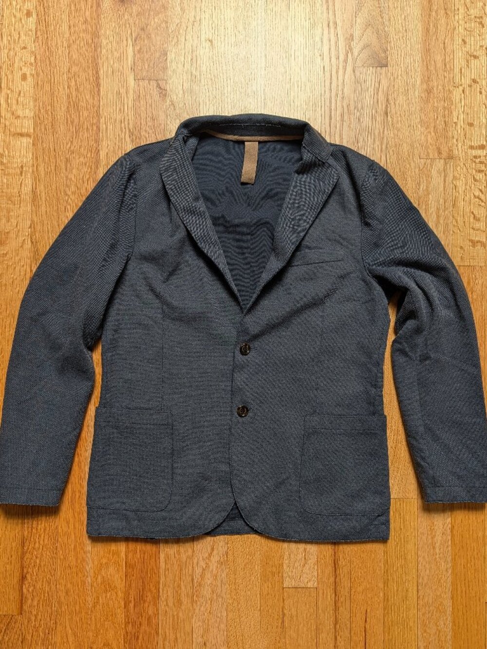 Eleventy Blazer Mens EU 48 / US 38 Raw Seam Unstructured Cotton Blend